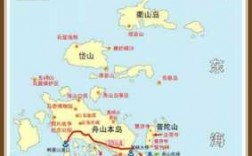 舟山景区地图旅游景点图片（舟山全景地图）