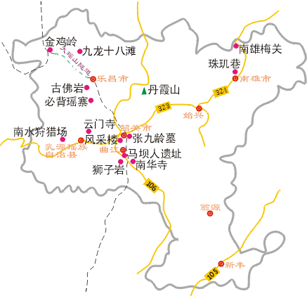 韶关旅游资讯网（韶关旅游线路图）